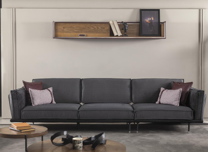 Big Sofa 330cm Fabric xxl Couch Fabric Sofa Upholstery Seat Pad Furniture Textile